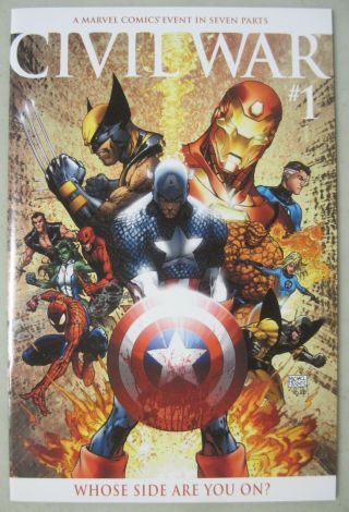 Civil War 1 Michael Turner Variant Marvel Comics Captain America