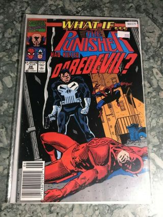 What If.  No.  26 The Punisher Had Killed Daredevil? Comic Book B10 - 172