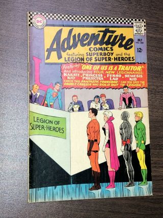 Adventure Comics 346 (1966 Comic Book) - 1st Appearance Of Legionnaires