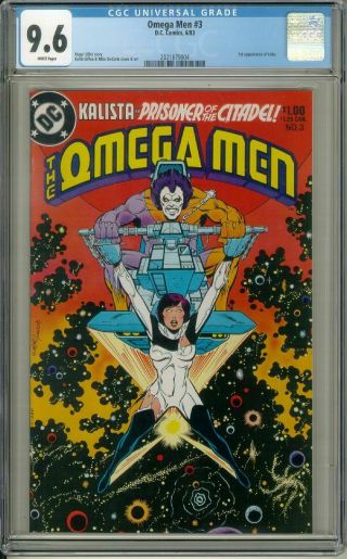 Omega Men 3 (dc Comics,  1983) Cgc Graded 9.  6 White Pages Lobo