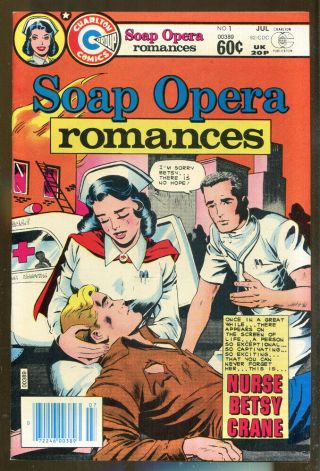 Soap Opera Romances 1 - July,  1982 - Charlton Comics - Low Print Run - Nurse Betsy Crane