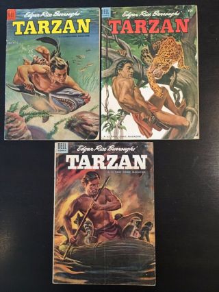 Tarzan Edgar Rice Burroughs (3) Comics 56 57 58