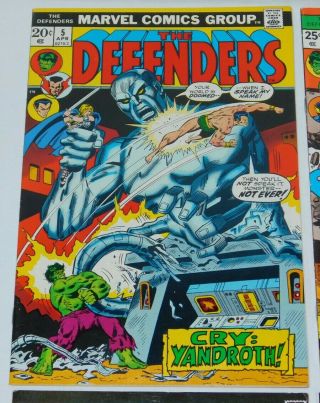 The Defenders Marvel comic book 5 23 44 50 Guardians of Galaxy Moon Knight Hulk 2