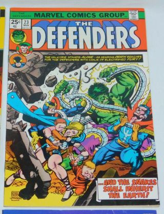 The Defenders Marvel comic book 5 23 44 50 Guardians of Galaxy Moon Knight Hulk 3