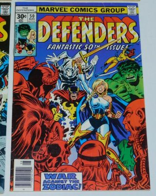 The Defenders Marvel comic book 5 23 44 50 Guardians of Galaxy Moon Knight Hulk 5