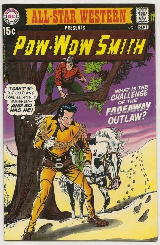 All - Star Western Presents Pow - Wow Smith No.  1 Sept.  1970 Dc Vf/nm Infantino Art