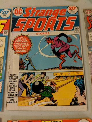 Strange Sports Stories 1 - - 6 5 books (Sep - Oct 1973,  DC) Brave and Bold 46. 3