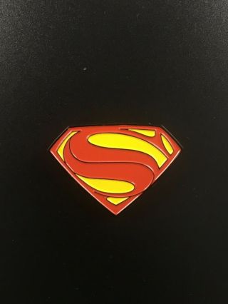 Dc Comics Superman Man Of Steel/justice League Movie Logo Pin