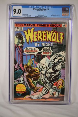 Werewolf By Night 32 Cgc 9.  0 Comic Stan Lee Marvel Moon Knight Major Key
