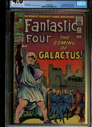 Fantastic Four 48 CGC 4.  0 | Marvel 1966 | 1st Silver Surfer & Galactus (Cameo). 2