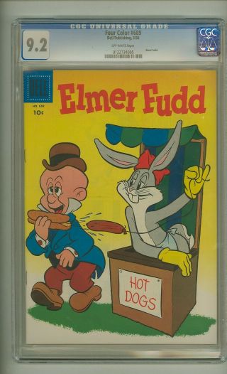 Four Color 689 (cgc 9.  2) O/w Pages; Elmer Fudd; 1956; Dell Publishing (c 25197)