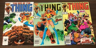 Thing 34,  35,  36 - - 1st Appearance Sharon Ventura As Ms Marvel - - Set Of 3