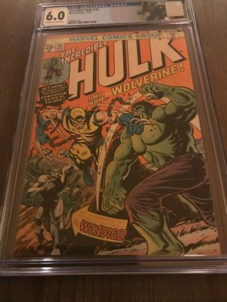 The Incredible Hulk 181,  Cgc 6.  0 Universal Off - White To White,  1st Wolverine