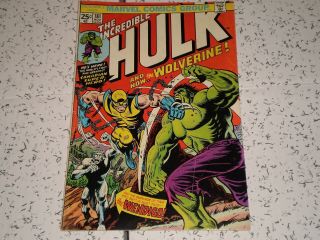 The Incredible Hulk 181 And 180 Wolverine 1st Appr.  Vg/vg,  Marvel Comics 1974