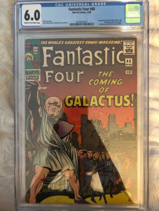 Fantastic Four 48 Cgc 6.  0 1st App Of Silver Surfer And Galactus (cameo)