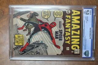 Authentic Fantasy 15 Comic Book Spiderman 12c 1962 Certified