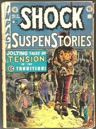 Shock Suspenstories 5 Ec Comics 1st Print & 1st Series Wood,  Orlando,  1952