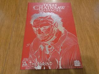 The Texas Chainsaw Massacre " The Grind " 1 Leather Edition W/ Silver Foil - Wow