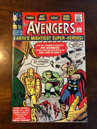 Avengers 1 Looking Book 1963 1st Avengers (iron Man Thor Hulk)