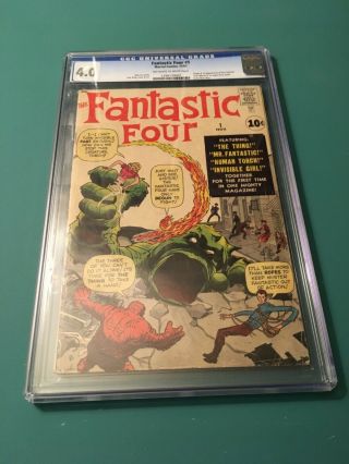 FANTASTIC FOUR 1 CGC 4.  0 OW/W PAGES 3