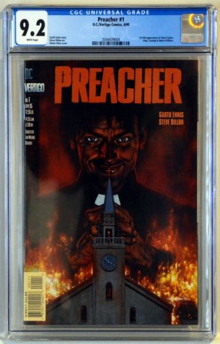 Preacher 1 (1995) Cgc 9.  2 1st Jesse Custer,  Tulip,  Cassidy,  & Saint Of Killers