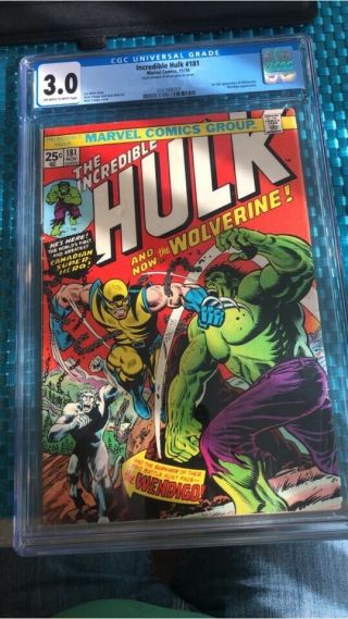 Incredible Hulk 181 Cgc 3.  0 Off White To White Unrestored Includes A 180