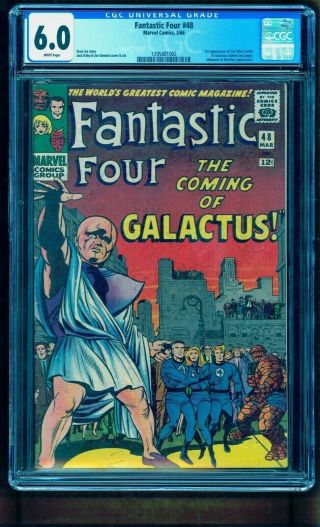Fantastic Four 48 Cgc 6.  0 White Pages Bright Colors No Marks Nicer Than Most 7.  0