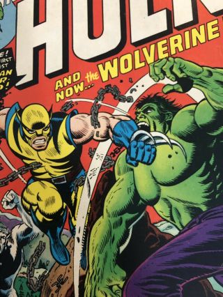 Marvel Incredible Hulk 181 Vol 1 Grade 1st Wolverine No Value Stamp 6