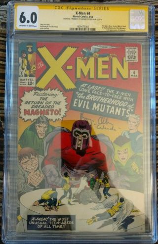 X - Men 4 (1964,  Marvel) Cgc 6.  0 Signature Series Signed By Elizabeth Olsen