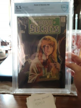 House Of Secrets 92 Cbcs 5.  5.  1st Appearance Of Swamp Thing.