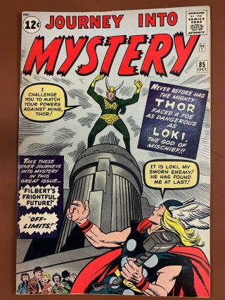 Journey Into Mystery Thor 85 Marvel Comics 1st Appearance Of Loki Silver Age