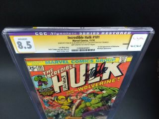 Incredible Hulk 181 CGC 8.  5 SS signed Stan Lee,  Len Wein - Trimmed 1st Wolverine 5