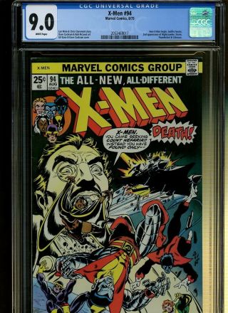 X - Men 94 Cgc 9.  0 | Marvel 1975 | X - Men Begin.  2nd X - Men.