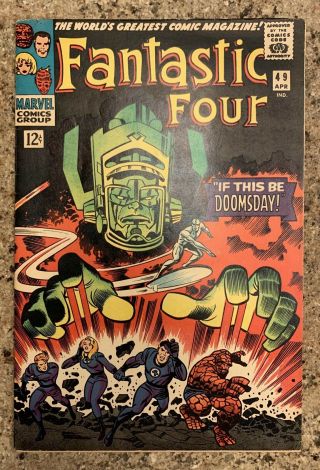 Fantastic Four 49 - 1st Galactus - 2nd Silver Surfer - Presents 8.  0,