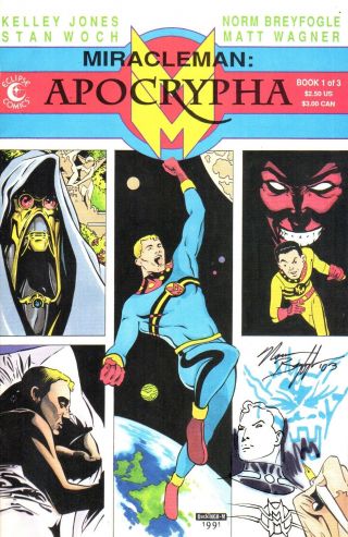 Eclipse Comics Miracleman Apocrypha 1 Sketch Norm Breyfogle With
