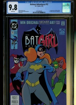 Batman Adventures 12 Cgc 9.  8 | Dc 1993 | 1st Harley Quinn In Comics.
