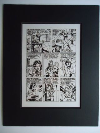 1965 Spider - Man 21 Steve Ditko Human Torch Page 11 Production Art