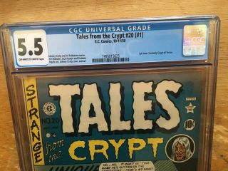 Tales from the Crypt 20 (1) CGC 5.  5 EC KEY 1st Issue Formerly Crypt of Terror 2