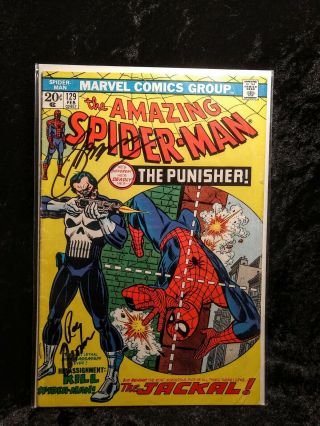 Spider - Man 129 Vg,  Signed Conway & Thomas 1st Print 1st Punisher Hot