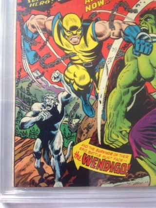 The Incredible Hulk 181 CGC 8.  0,  Very Fine,  (Marvel),  1st Wolverine,  Old CGC Label 5