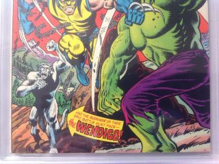 The Incredible Hulk 181 CGC 8.  0,  Very Fine,  (Marvel),  1st Wolverine,  Old CGC Label 7