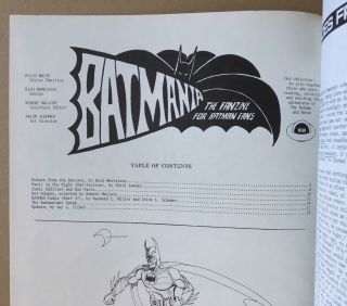 BATMANIA 22 comic fanzine RICH MORRISSEY Jim Shooter ARLEN SCHUMER Rodi 1976 2
