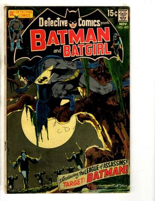 Detective Comics 405 Vg/fn Dc Comic Book Feat.  Batman Joker Robin Catwoman Jg9