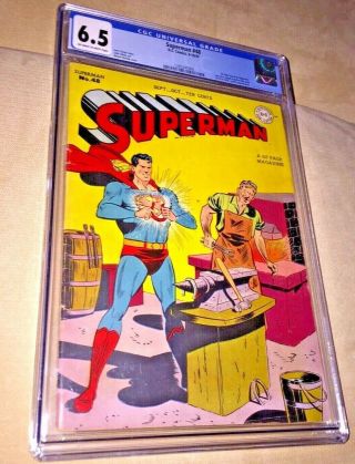Superman 48,  Cgc 6.  5,  Off - White To White Pages