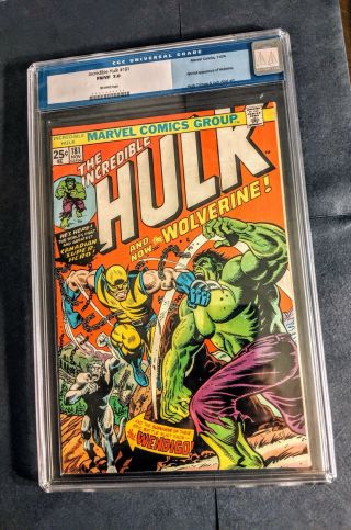 The Incredible Hulk 181 (nov 1974,  Marvel).  Cgc 7.  0