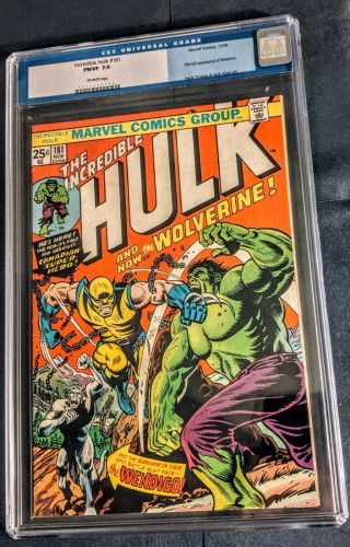 The Incredible Hulk 181 (Nov 1974,  Marvel).  CGC 7.  0 4
