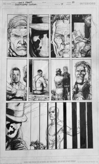 Gary Frank Doomsday Clock Comic Art 7 P21 Batman,  Watchmen,  Superman