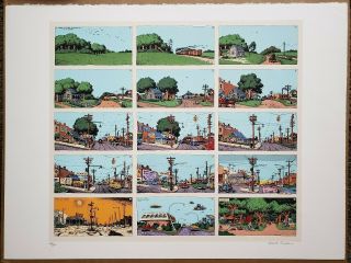R.  Crumb 1993 Serigraph Short History Of The World Limited Print Signed 237/250