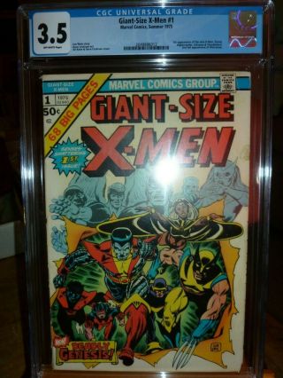 Marvel Giant - Size X - Men 1 Cgc 3.  5 Key