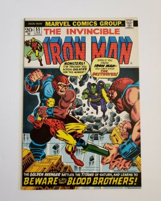 The Invincible Iron Man 55 - 1973 1st Appearance Of Thanos.  This Is It